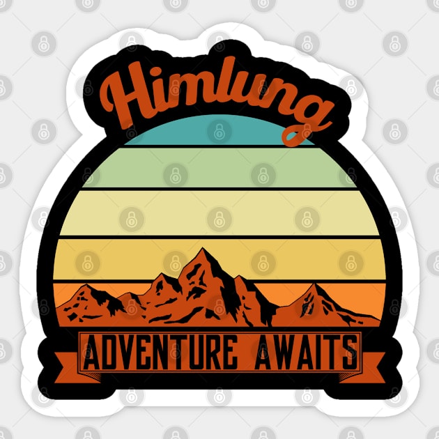 Himlung mountain climber. Perfect present for mother dad friend him or her Sticker by SerenityByAlex